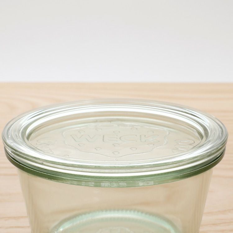 ウェック（WECK） モールド/Mold シェイプ ガラスキャニスター 240ml 直径Lサイズ 6個セット