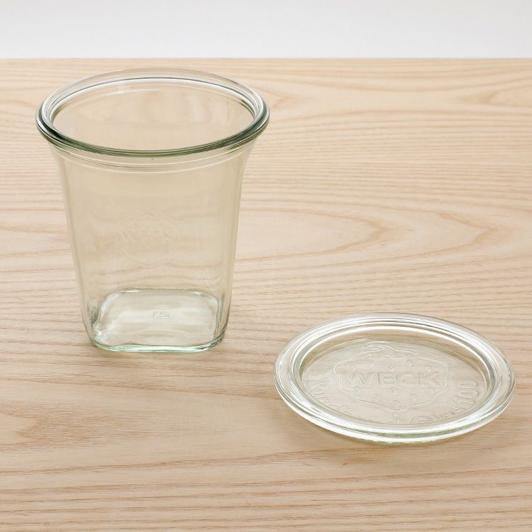 ウェック（WECK） クアドロ/Quadro ガラスキャニスター 545ml 直径Lサイズ 6個セット