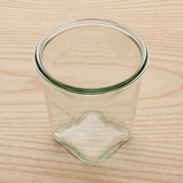 ウェック（WECK） クアドロ/Quadro ガラスキャニスター 545ml 直径Lサイズ 6個セット