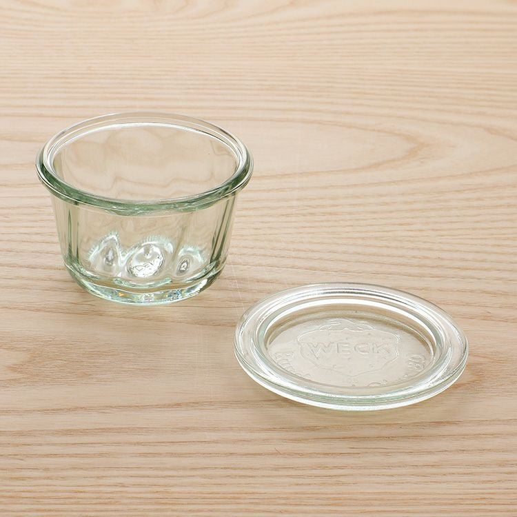 ウェック（WECK） クグロフ/Kouglof ガラスキャニスター 165ml 直径Mサイズ 6個セット