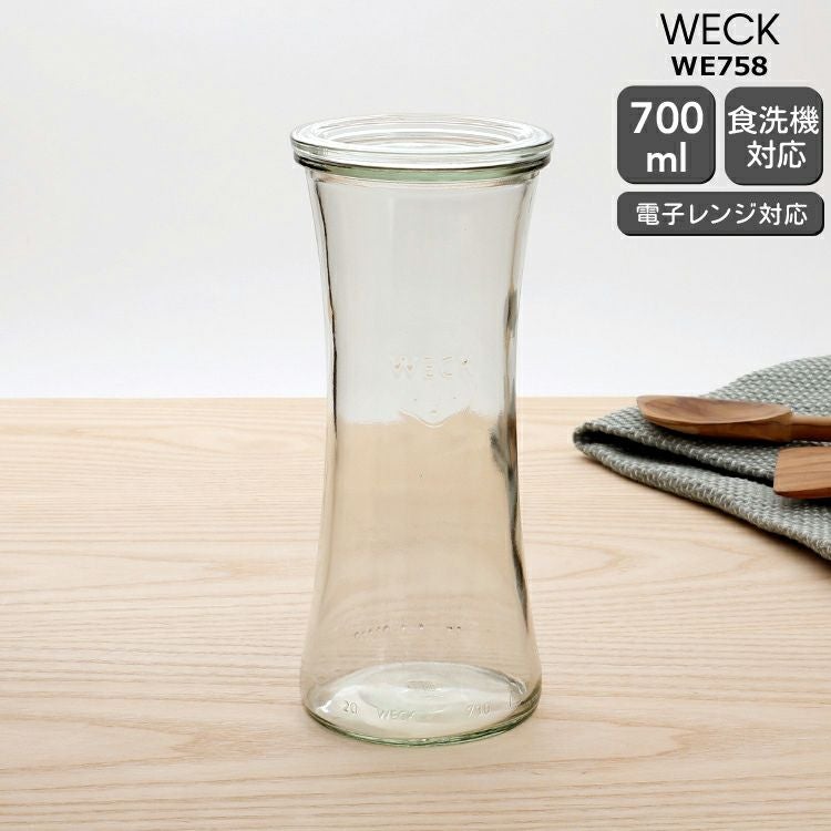 ウェック（WECK） デリカテッセン/Delikatessen ガラスキャニスター 700ml 直径Mサイズ
