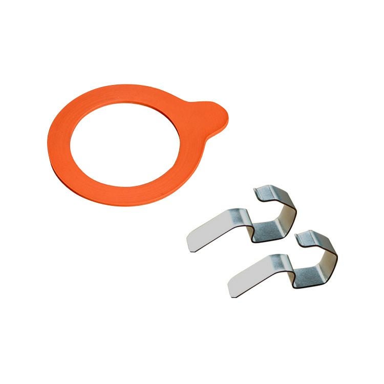 ウェック（WECK） ストレート/Straight パッキン&クリップ付ストレートシェイプ140mlx6個セット