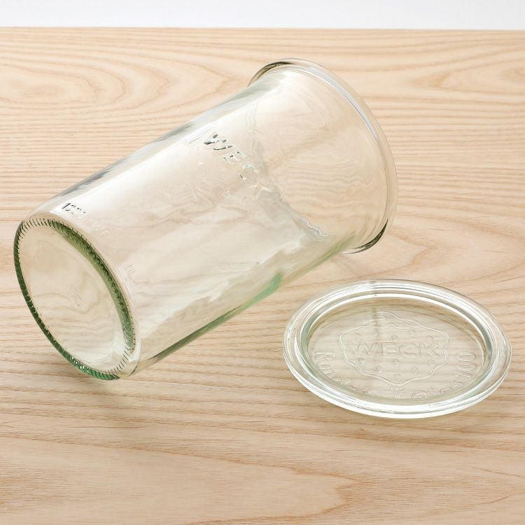 ウェック（WECK） モールド/Mold シェイプ ガラスキャニスター 1050ml 直径Lサイズ 6個セット