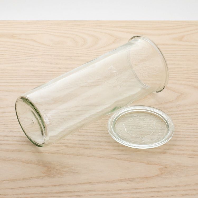 ウェック（WECK） モールド/Mold シェイプ ガラスキャニスター 1550ml 直径Lサイズ 6個セット