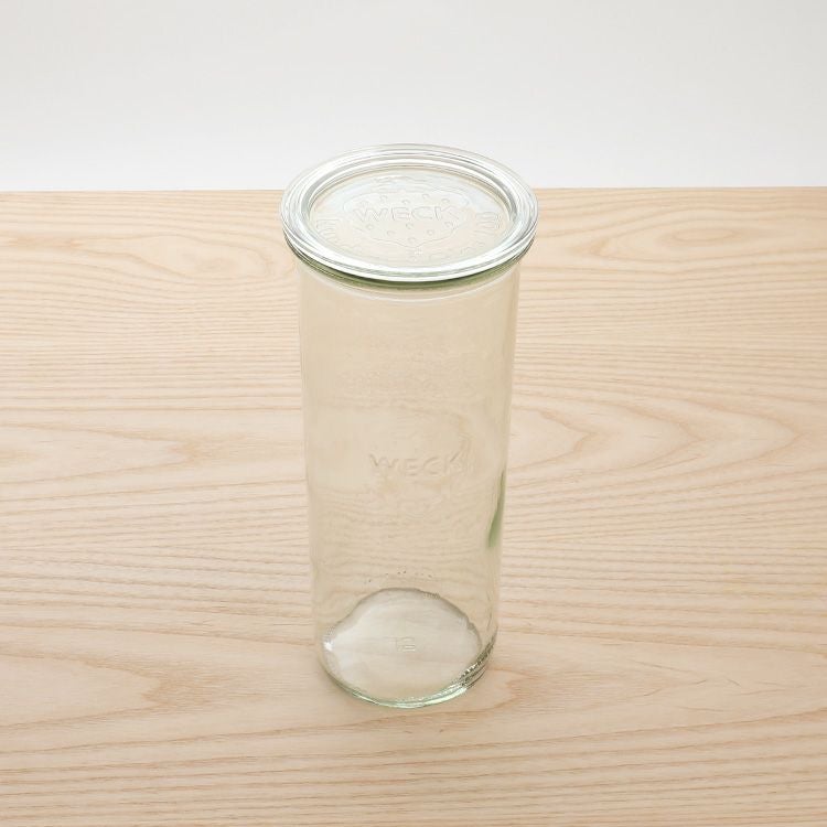 ウェック（WECK） モールド/Mold シェイプ ガラスキャニスター 1550ml 直径Lサイズ 6個セット