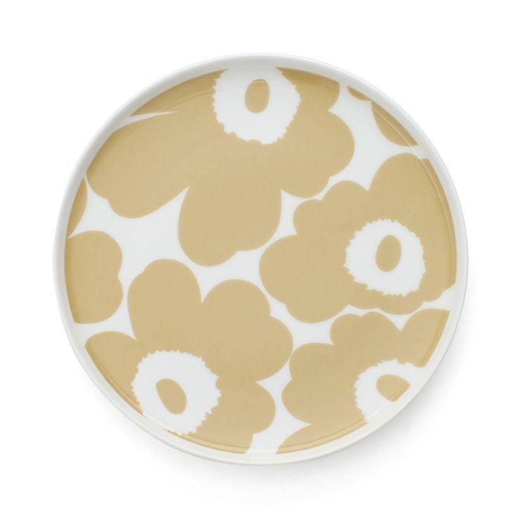 マリメッコ（marimekko） ウニッコ/UNIKKO プレート 20cm ホワイト/ベージュ
