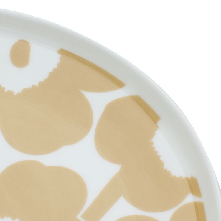 マリメッコ（marimekko） ウニッコ/UNIKKO プレート 25cm ホワイト/ベージュ
