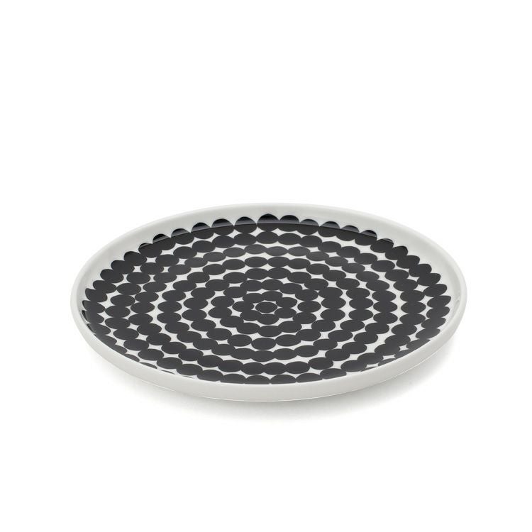 マリメッコ（marimekko） シイルトラプータルハ/SIIRTOLAPUUTARHA マグカップ250ml×2点＆プレート20cm×2点 ホワイト/ブラック