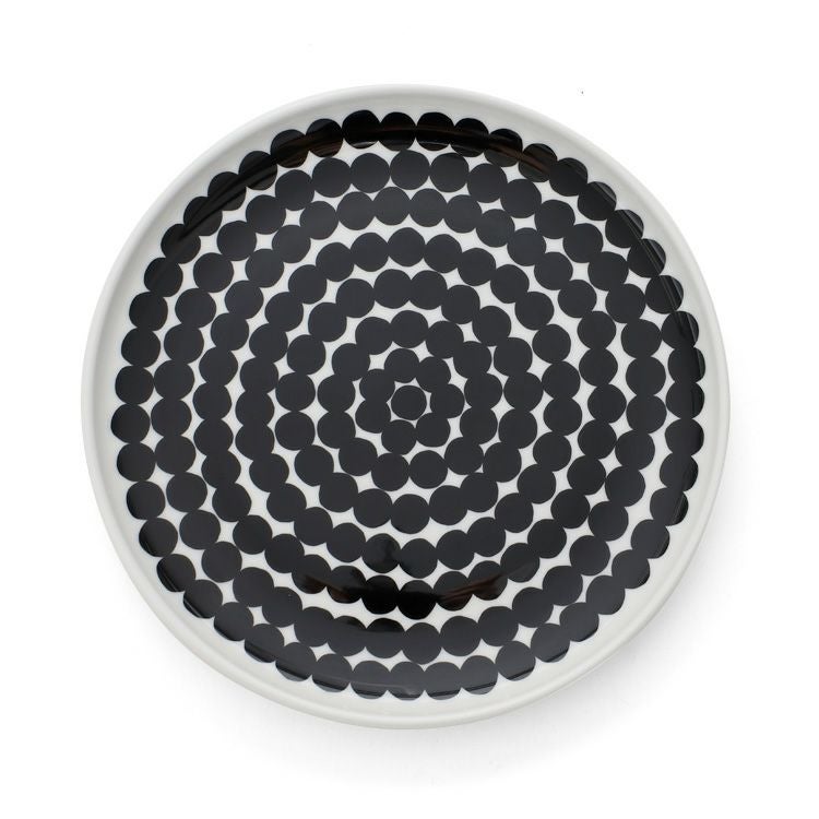 マリメッコ（marimekko） シイルトラプータルハ/SIIRTOLAPUUTARHA プレート 20cm ホワイト/ブラック