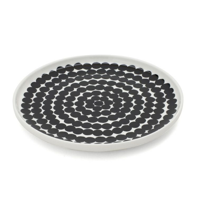 マリメッコ（marimekko） シイルトラプータルハ/SIIRTOLAPUUTARHA プレート 20cm ホワイト/ブラック