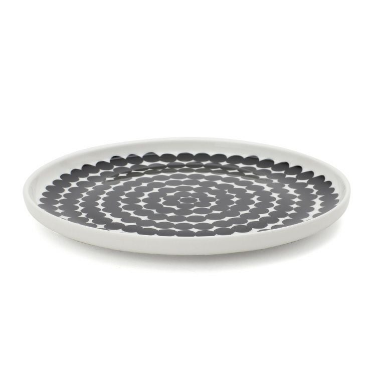 マリメッコ（marimekko） シイルトラプータルハ/SIIRTOLAPUUTARHA プレート 20cm ホワイト/ブラック