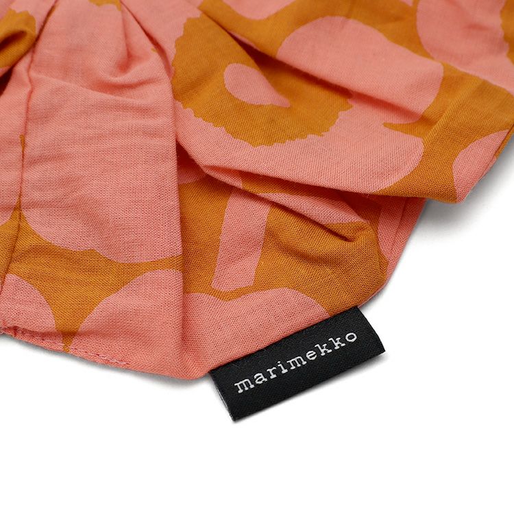 マリメッコ（marimekko） ウニッコ/Ruusunkukka Unikko シュシュ ピーチ/ベージュ