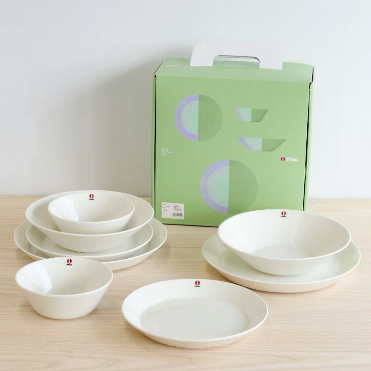 イッタラ（iittala） ティーマ/Teema  スターターセット 箱入(プレート21cm×2/プレート26cm×2/ボウル15×2/ボウル21cm×2) ホワイト