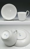 ロイヤルコペンハーゲン（Royal Copenhagen） ホワイトフルーテッド プレイン/White Fluted Plain ティーカップ＆ソーサー ハイハンドル