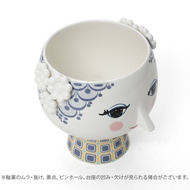 ビヨン・ヴィンブラッド（BJORN WIINBLAD） エヴァ フラワーポット 21cm ブルー