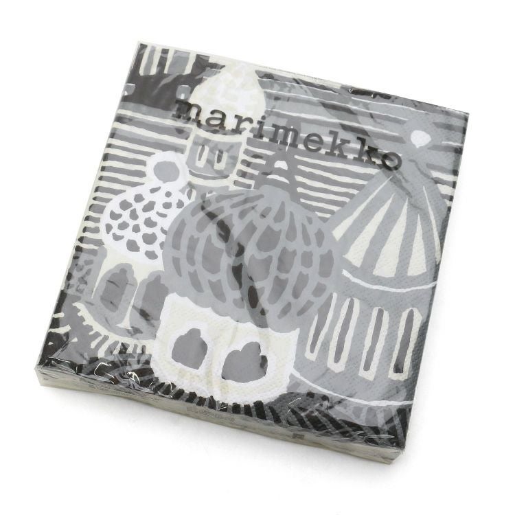 マリメッコ（marimekko） クミセヴァ/KUMISEVA ペーパーナプキン グレー