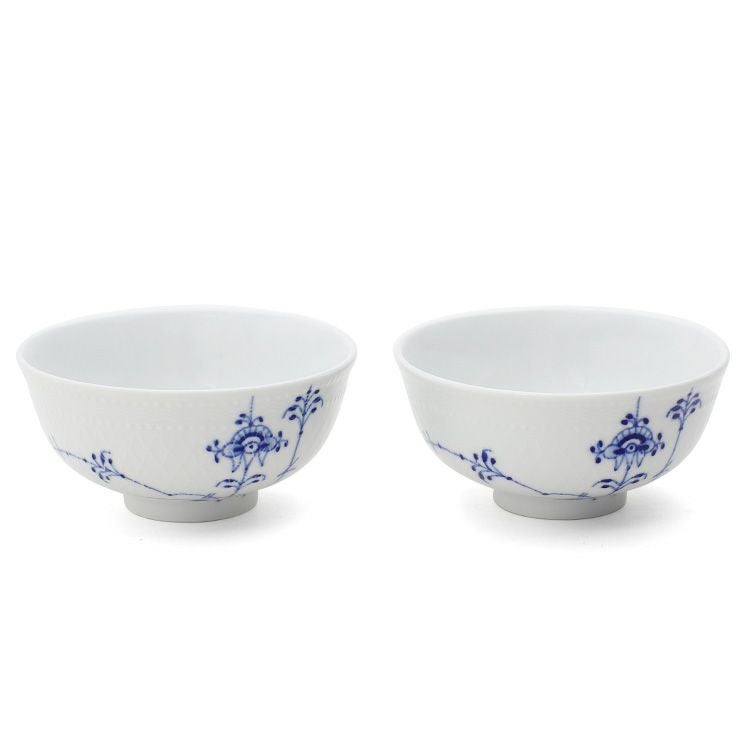 ロイヤルコペンハーゲン（Royal Copenhagen） ブルーパルメッテ/Blue Palmette ライスボウル ペア 11cm