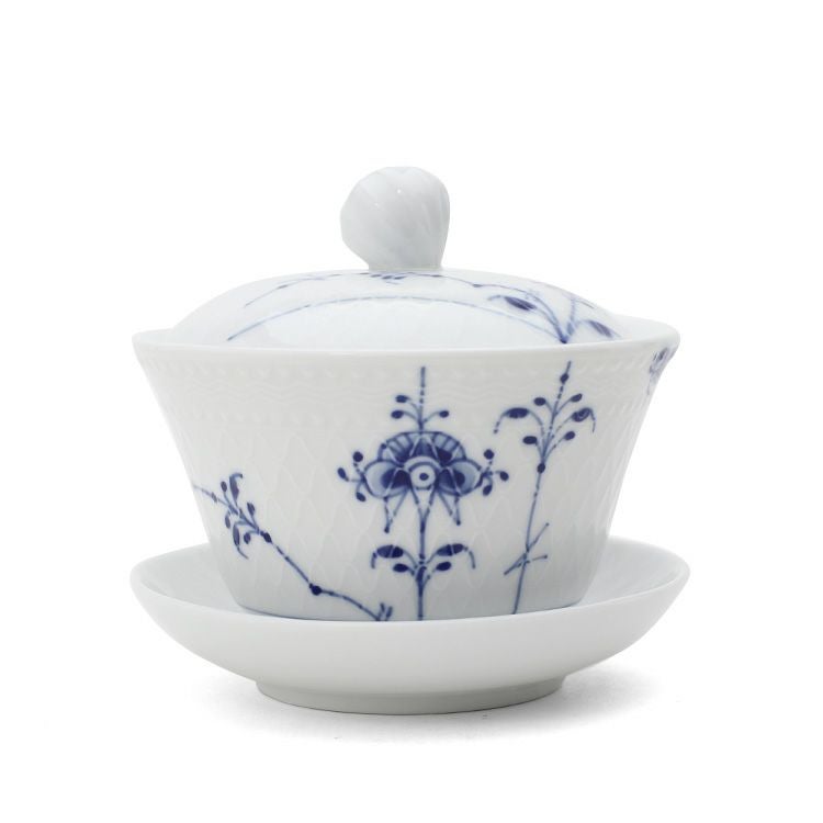 ロイヤルコペンハーゲン（Royal Copenhagen） ブルーパルメッテ/Blue Palmette 蓋つき カップ＆ソーサー ペア 210ml