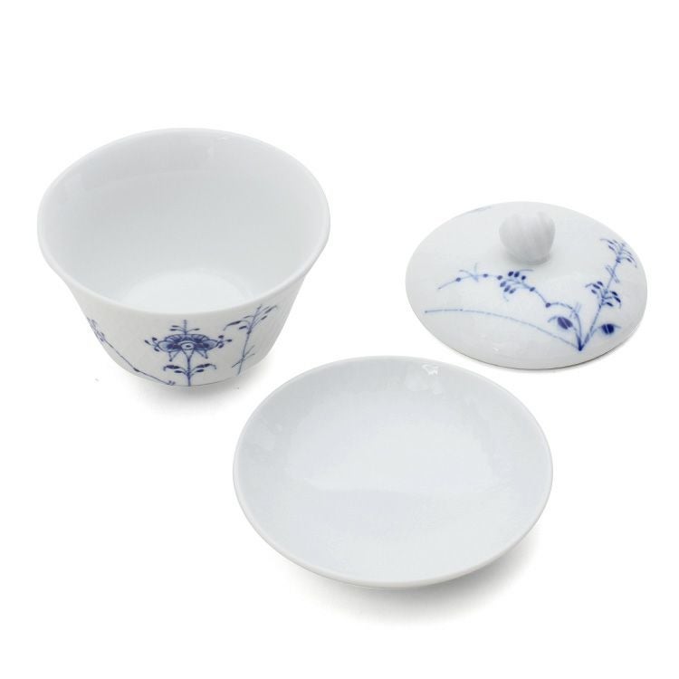 ロイヤルコペンハーゲン（Royal Copenhagen） ブルーパルメッテ/Blue Palmette 蓋つき カップ＆ソーサー ペア 210ml