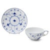 ロイヤルコペンハーゲン（Royal Copenhagen） ブルーフルーテッド プレイン/Blue Fluted Plain ティーカップ＆ソーサー 190ml