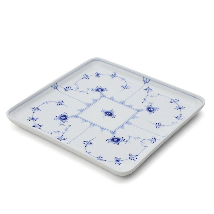 ロイヤルコペンハーゲン（Royal Copenhagen） ブルーフルーテッド プレイン/Blue Fluted Plain スクエアディッシュ 20ｃｍ