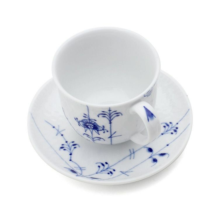 ロイヤルコペンハーゲン（Royal Copenhagen） ブルーパルメッテ/Blue Palmette カップ＆プレート ペア 160ml