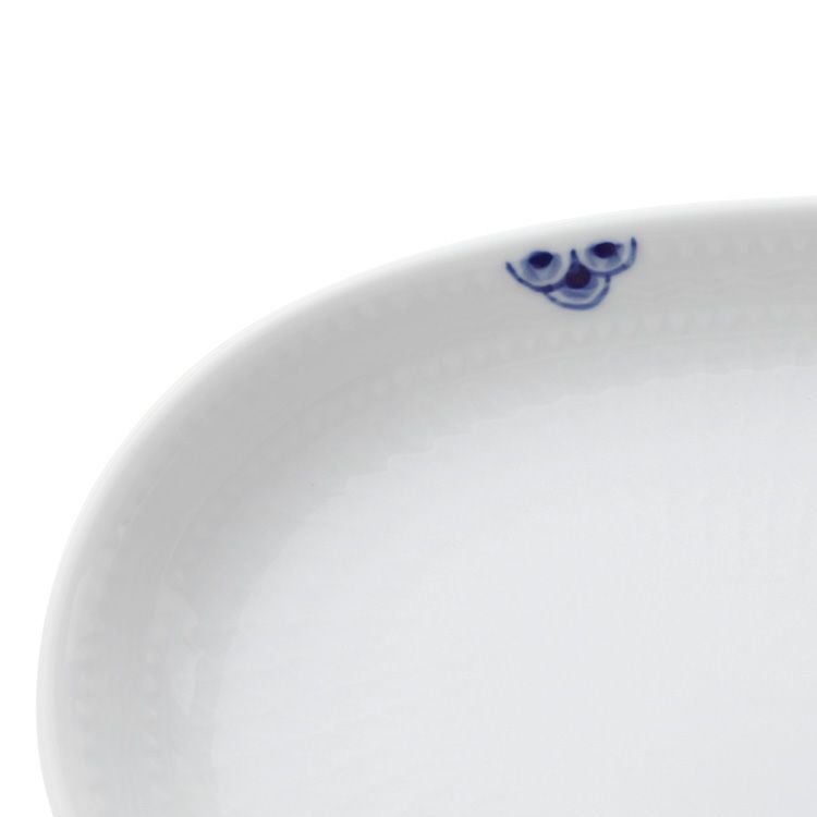 ロイヤルコペンハーゲン（Royal Copenhagen） ブルーパルメッテ/Blue Palmette オーバルディッシュ S 23cm