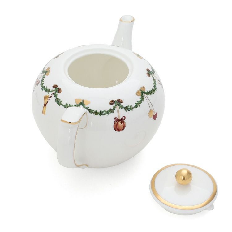 ロイヤルコペンハーゲン（Royal Copenhagen） スターフルーテッド クリスマス/Star Fluted Christmas ティーポット 1200ml
