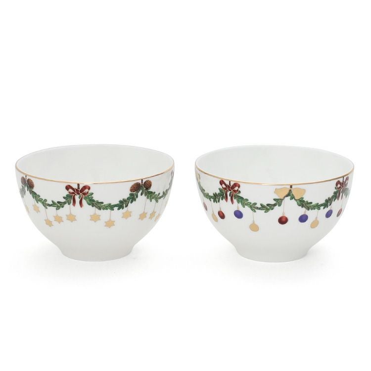 ロイヤルコペンハーゲン（Royal Copenhagen） スターフルーテッド クリスマス/Star Fluted Christmas ボウル 300ml ペア
