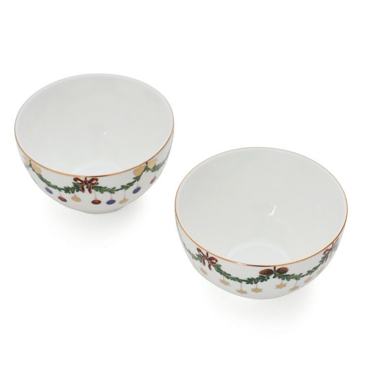 ロイヤルコペンハーゲン（Royal Copenhagen） スターフルーテッド クリスマス/Star Fluted Christmas ボウル 300ml ペア