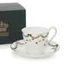 ロイヤルコペンハーゲン（Royal Copenhagen） スターフルーテッド クリスマス/Star Fluted Christmas ハイハンドルカップ&ソーサー
