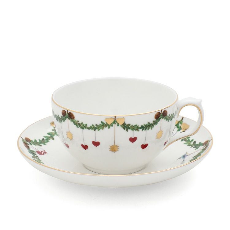 ロイヤルコペンハーゲン（Royal Copenhagen） スターフルーテッド クリスマス/Star Fluted Christmas ティーカップ&ソーサー