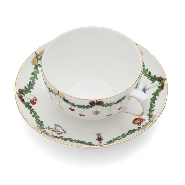 ロイヤルコペンハーゲン（Royal Copenhagen） スターフルーテッド クリスマス/Star Fluted Christmas ティーカップ&ソーサー