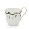 ロイヤルコペンハーゲン（Royal Copenhagen） スターフルーテッド クリスマス/Star Fluted Christmas ハイハンドルマグカップ