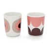 マリメッコ（marimekko） ハルカ＆メローニ/Harka & Melooni  マグカップ 250ml 2個セット ダークワイン/パウダー