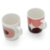 マリメッコ（marimekko） ハルカ＆メローニ/Harka & Melooni  マグカップ 250ml 2個セット ダークワイン/パウダー