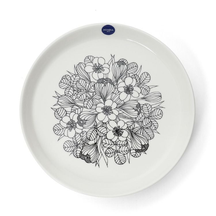 アラビア（ARABIA） クロッカス/Krokus プレート 19cm ブラック
