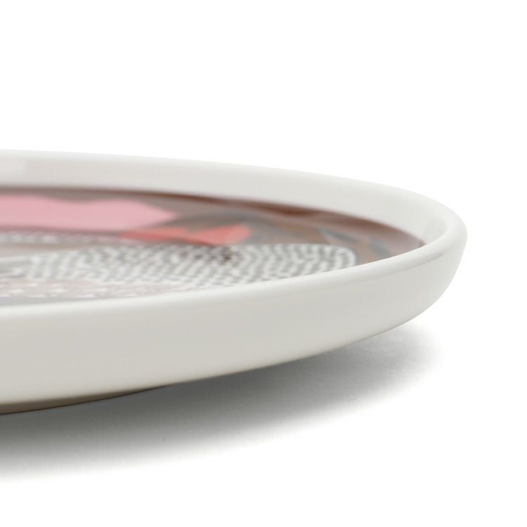 マリメッコ（marimekko） ルサッコ/Rusakko プレート 20cm ブラウン/レッド