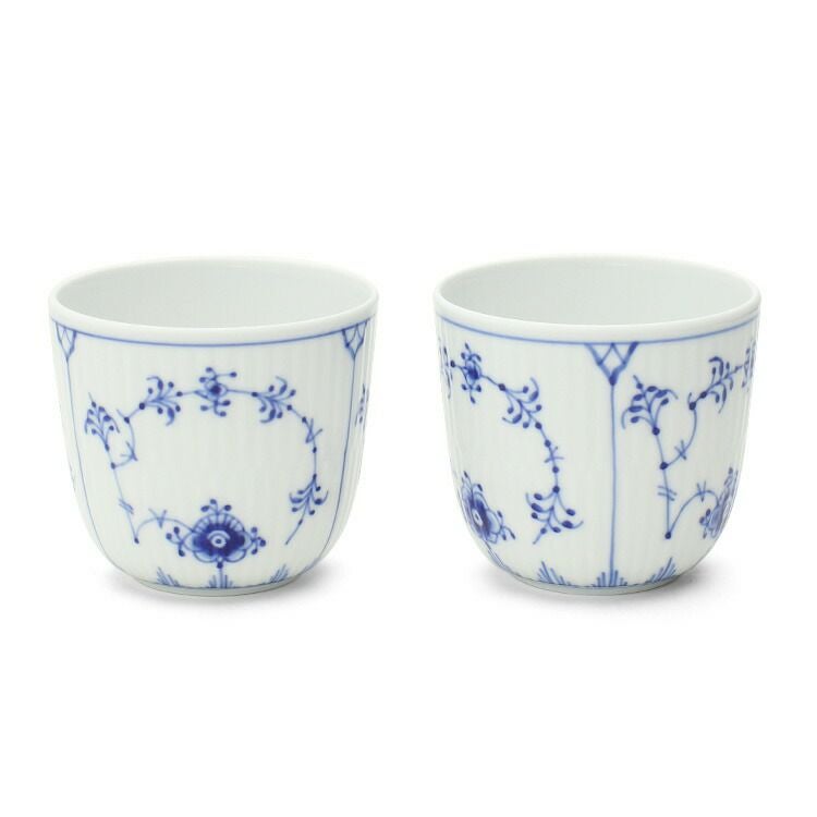 ロイヤルコペンハーゲン（Royal Copenhagen） ブルーフルーテッド プレイン/Blue Fluted Plain カップ ペア