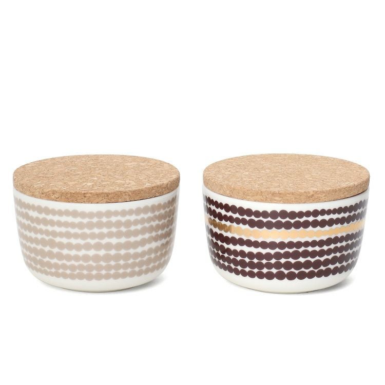 マリメッコ（marimekko） ラシィマット/RASYMATTO ボウル 250ml 2個セット クレイ/ダークワイン