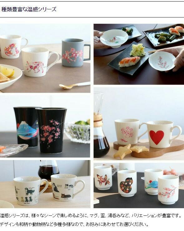 丸モ高木陶器 温感湯呑み