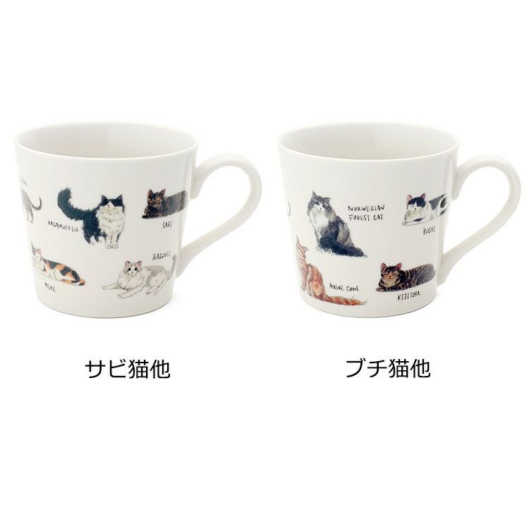 丸モ高木陶器 温感ゆる猫マグカップ