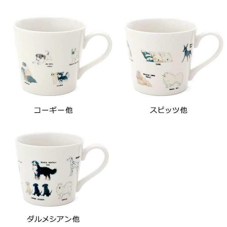 丸モ高木陶器 温感ゆる犬マグカップ