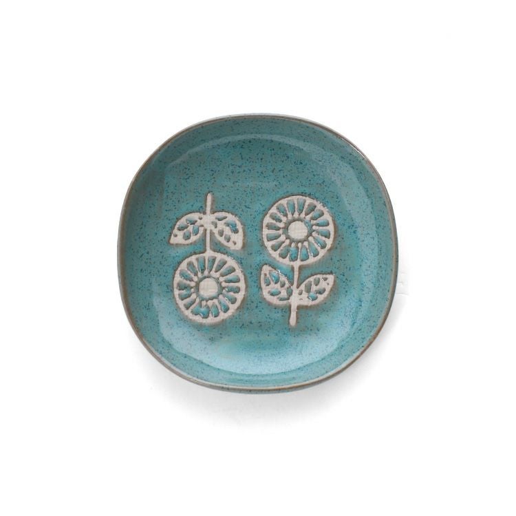 カネサン1893（KANESAN1893） ハナトハ ナデ角小皿