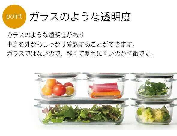 ライクイット（like-it） /調理ができる保存容器 S（4個組）