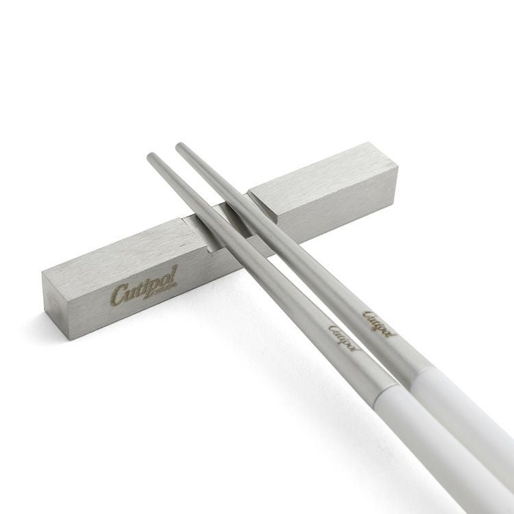 クチポール（Cutipol） クーベ/KUBE 箸 + 箸置きセット ホワイト