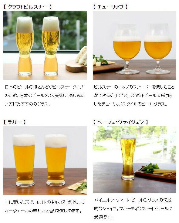 シュピゲラウ（SPIEGELAU） ビールクラシックス/BEER CLASSICS ピルスナー 4点セット