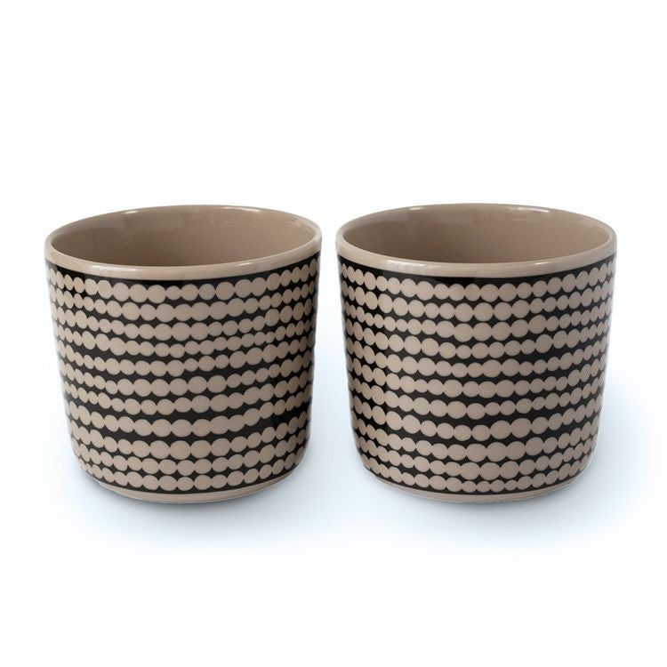 マリメッコ（marimekko） シイルトラプータルハ/SIIRTOLAPUUTARHA ラテマグ 200ml ブラック/テラ