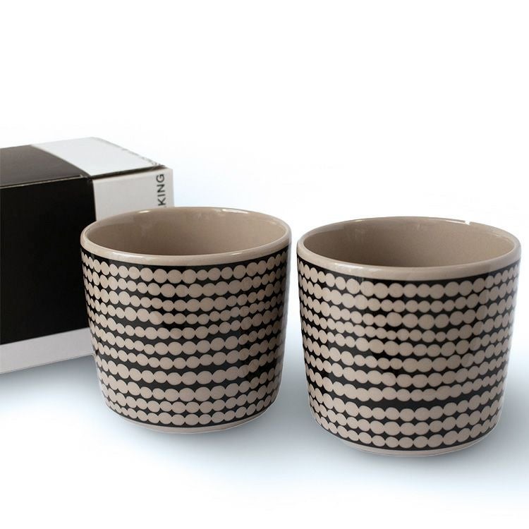 マリメッコ（marimekko） シイルトラプータルハ/SIIRTOLAPUUTARHA ラテマグ 200ml ブラック/テラ