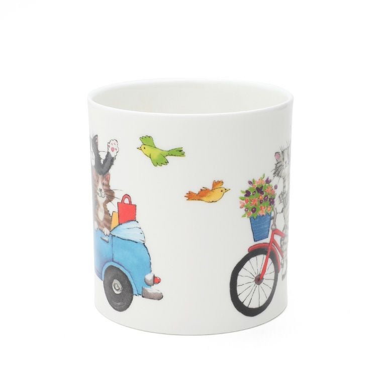 ダヌーン（Dunoon） ORKNEY マグカップ 自転車でお出かけだニャン